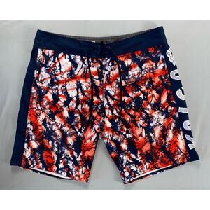 Volcom Mod-Tech Lightweight Quick Dry Board Shorts. Abstract Floral, Men's 34.